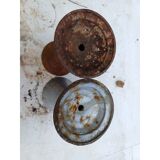 Pair of cast iron vases from 1900 from Charleville-Mézières