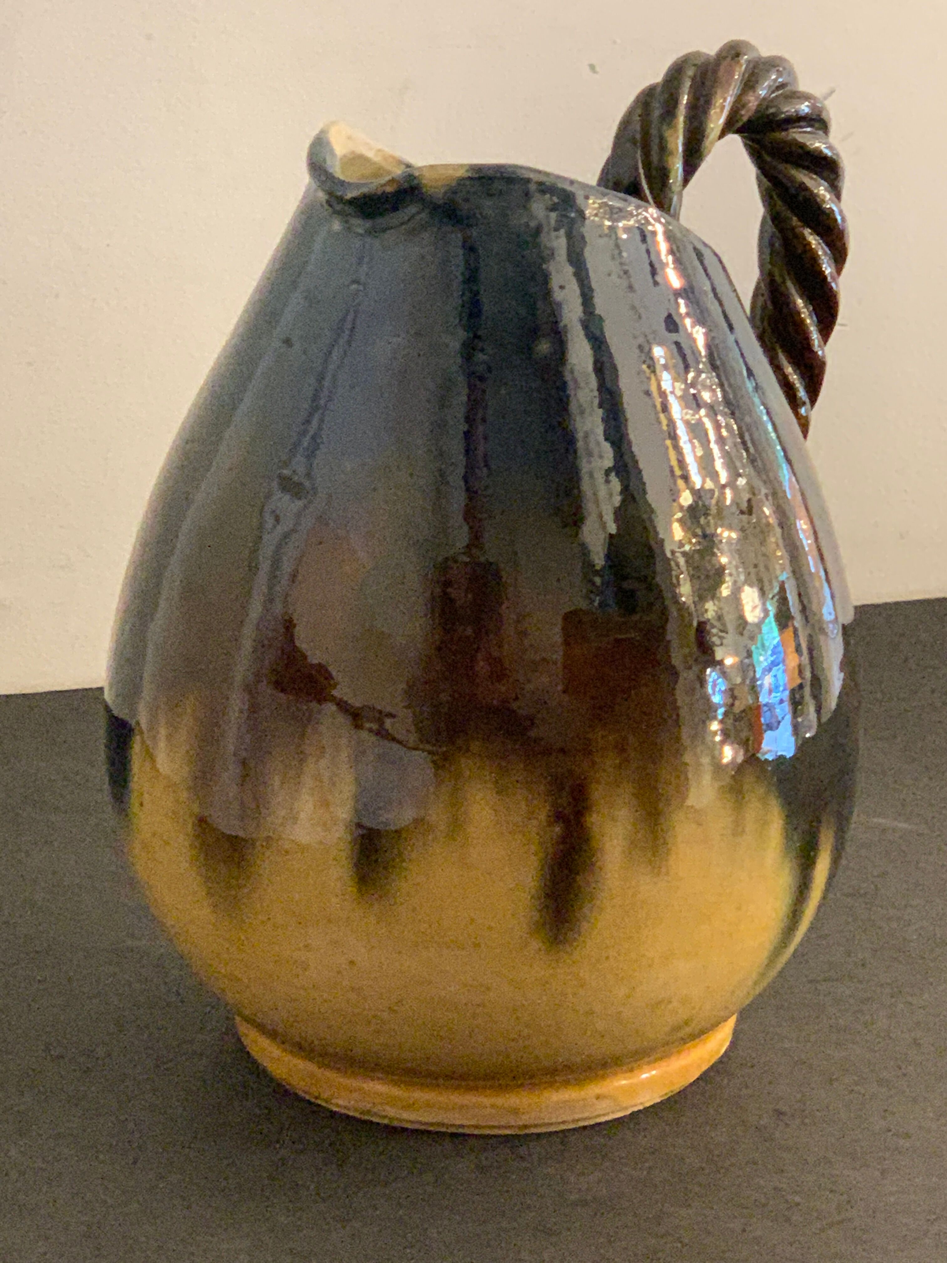 Ceramic pitcher, FPP Vallauris, 1960
