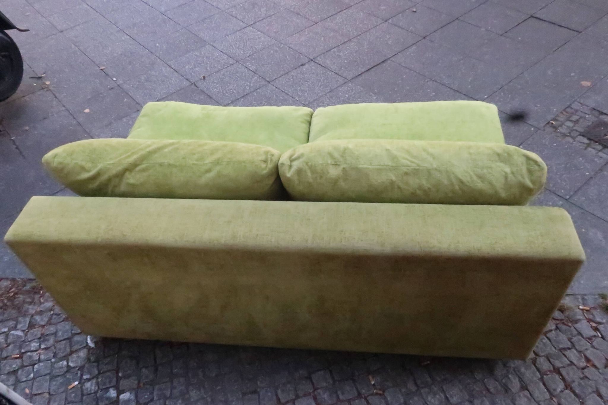 Superb vintage 70s two-seater retro space age sofa