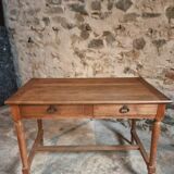 Table / antique desk in French oak, 1930s