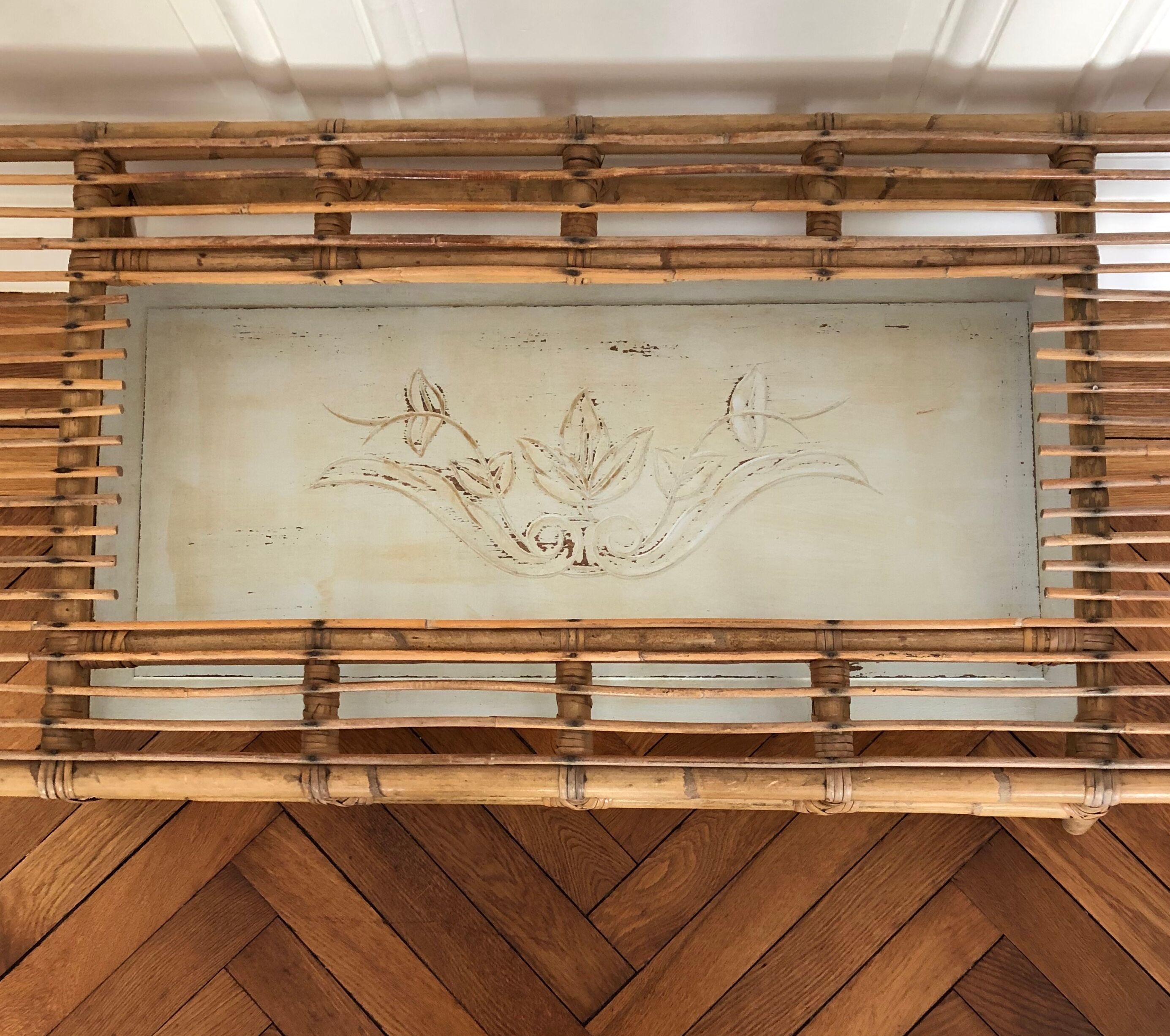 Coffee table rattan, 1950