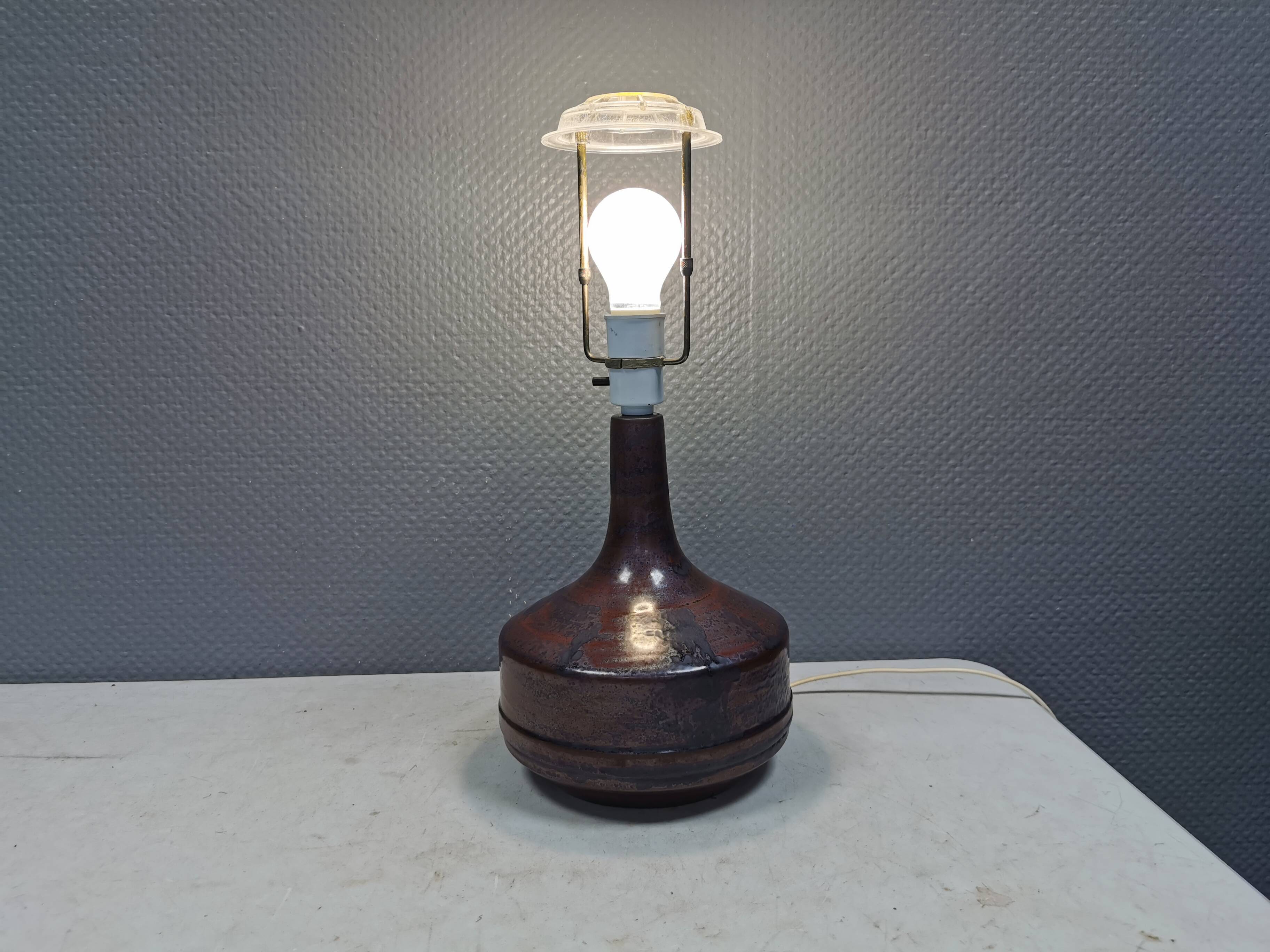 Table lamp in ceramic from Desiree Denmark 1980s.