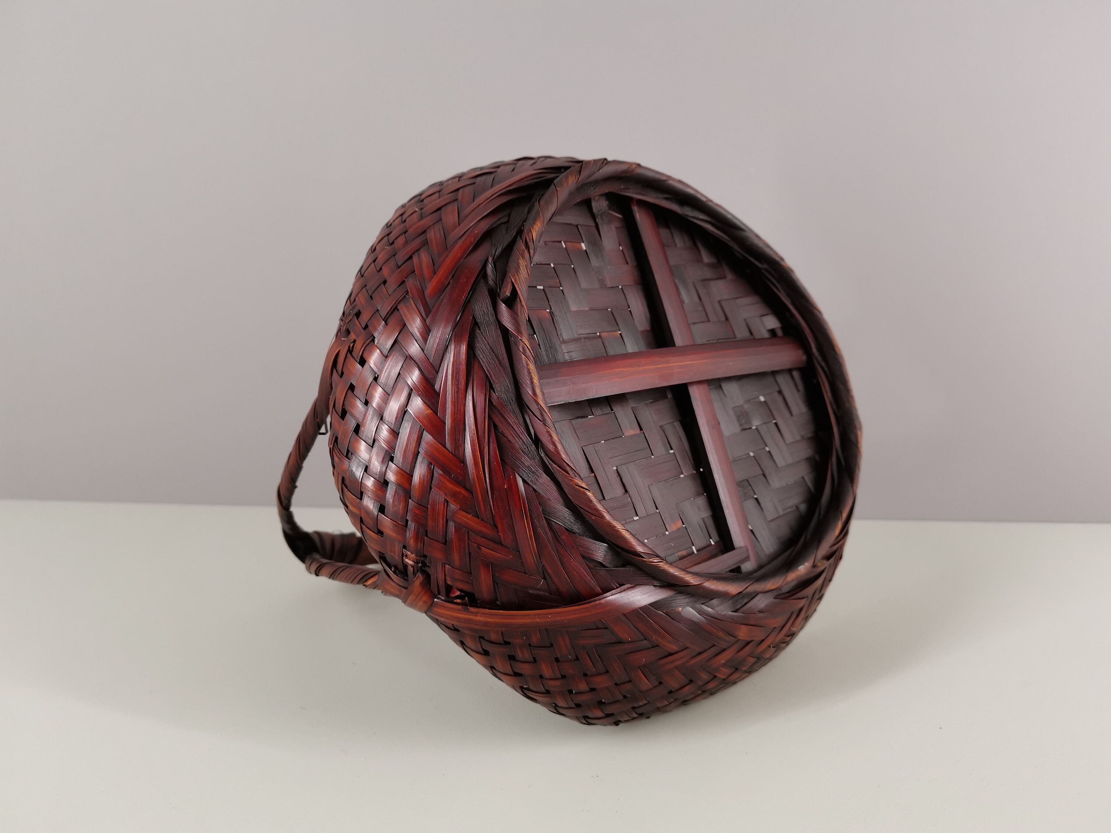 Japanese bamboo basket 1960