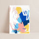 Chalk - signed art print in black wooden frame, 40 x 60cm