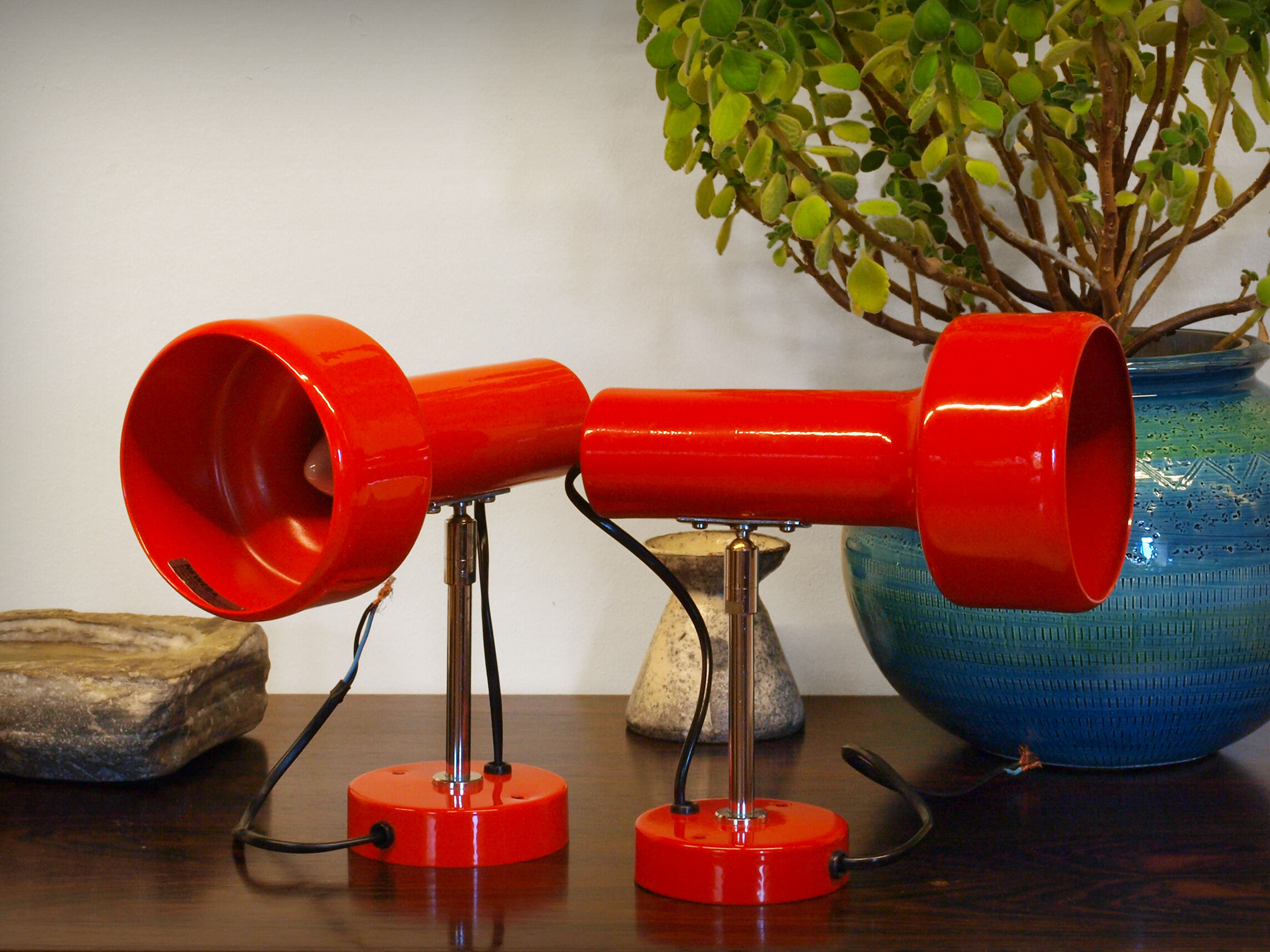 Pair of spot wall lamps by Neweba, Switzerland