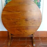Table winegrower XIXth in cherry tree diameter 1.00 m