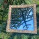 Antique gilded wooden mirror