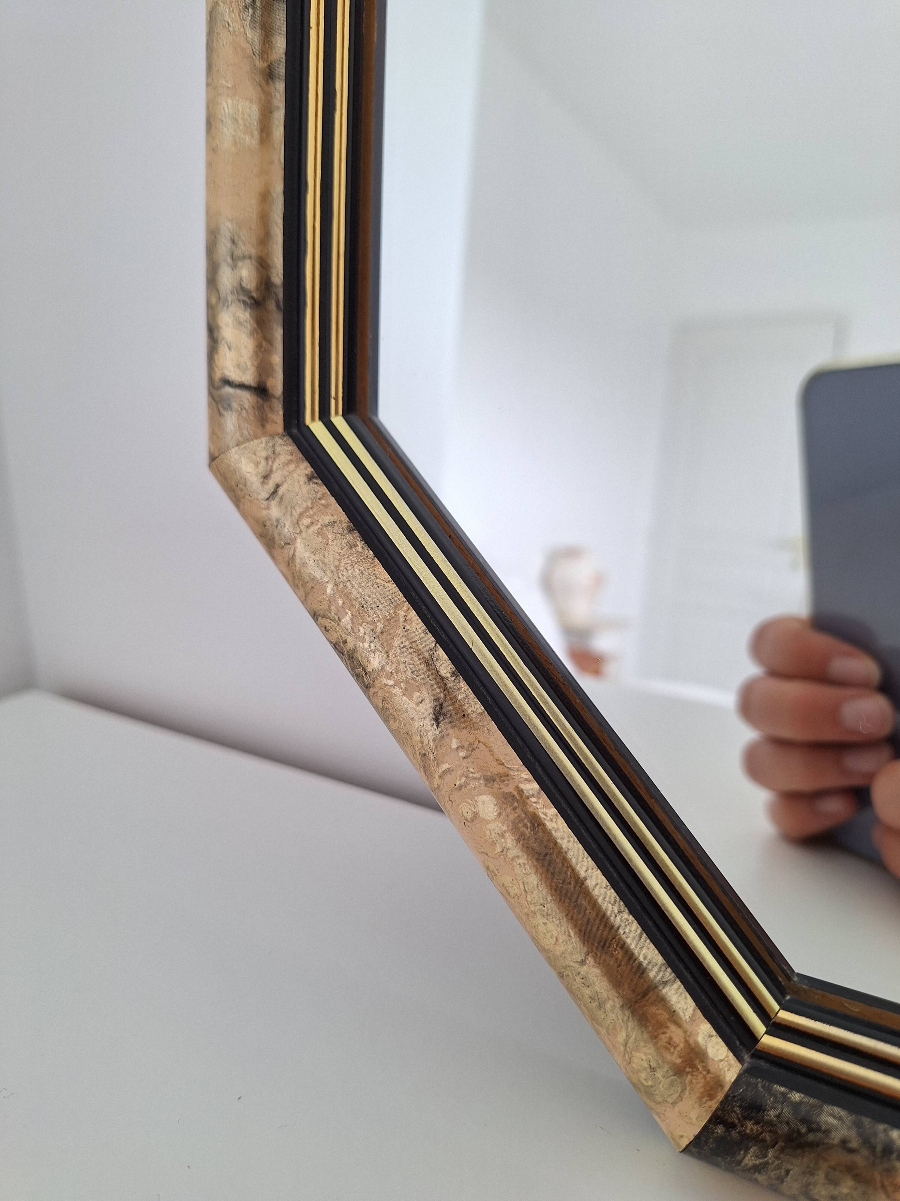 Vintage octagon mirror