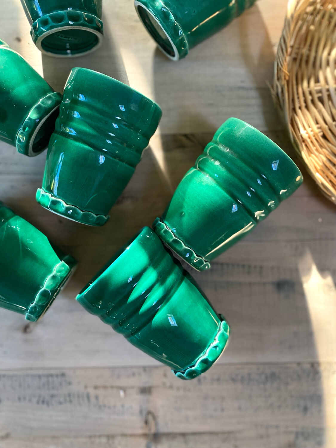 Grandjean-Jourdan Vallauris orangeade service, 1950