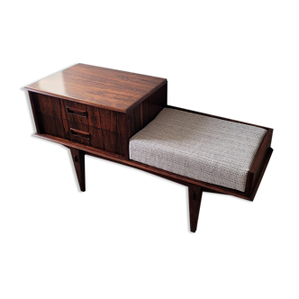 Entrance furniture - vintage scandinavian rosewood bench