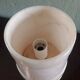 Pair - All-alabaster bedside lamps - vintage