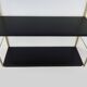 Vintage black and gold String design shelf. 60s
