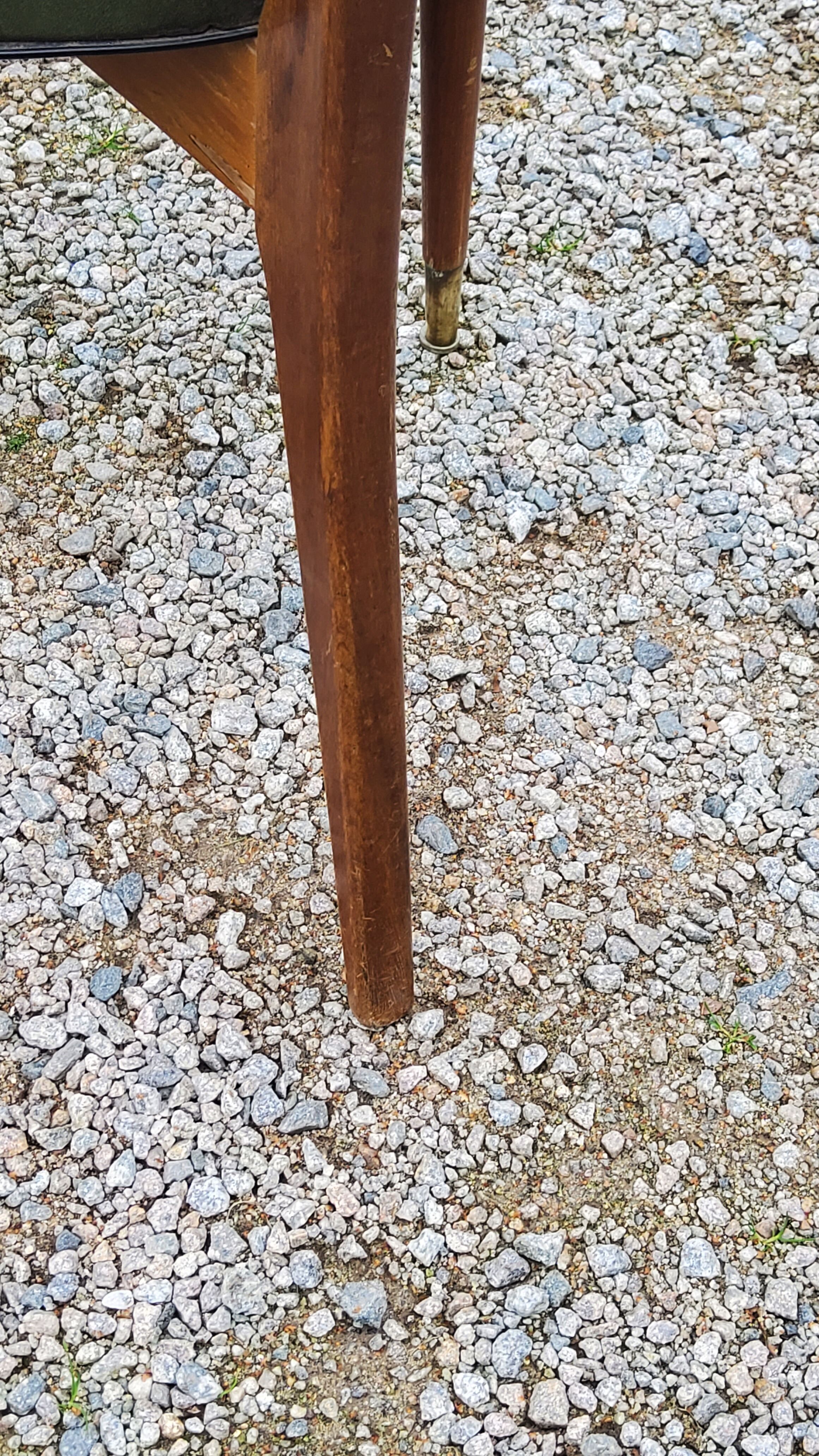 Pair of 50's Scandinavian style mahogany chairs