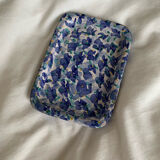 Empty floral pocket hand-painted ceramic tray