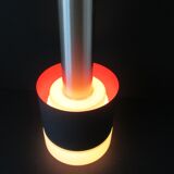 Danish Mid-century vintage hanging ceiling lamp classic lines, white opaline shade