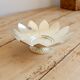 Vintage silver-plated metal dish in the shape of a flower - Decorative catch-all tray
