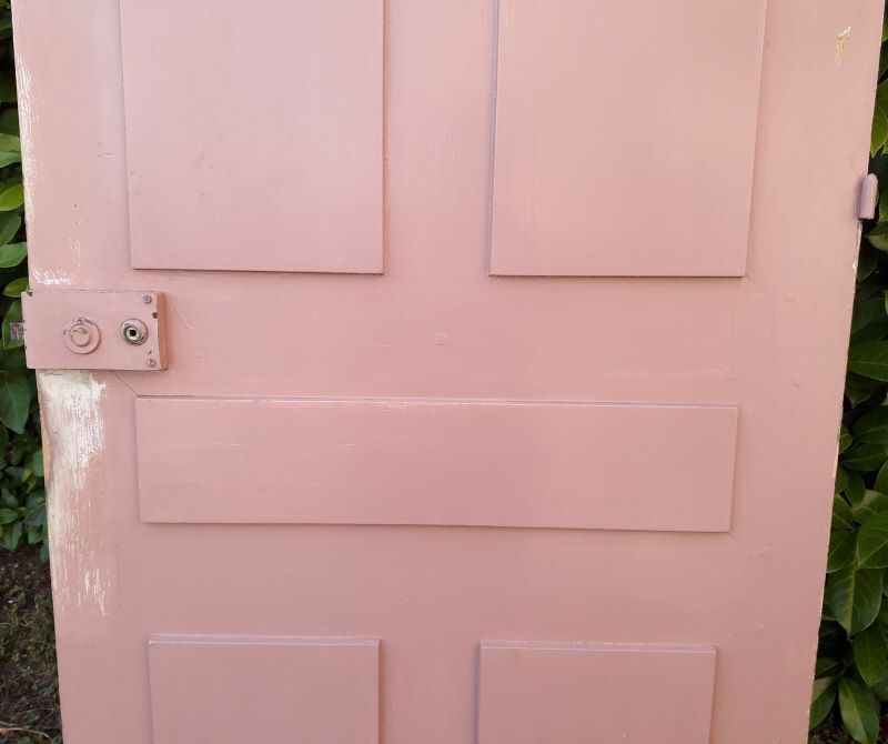 Landing door 210,3x85,6cm old molded