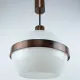 UFO Pendant Light – Vintage Space Age Acrylic Hanging Lamp, Copper/Bronze B