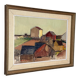 Oil on Canvas –“Rural Landscape with Barns” by Gustav‑Adolf Johansson