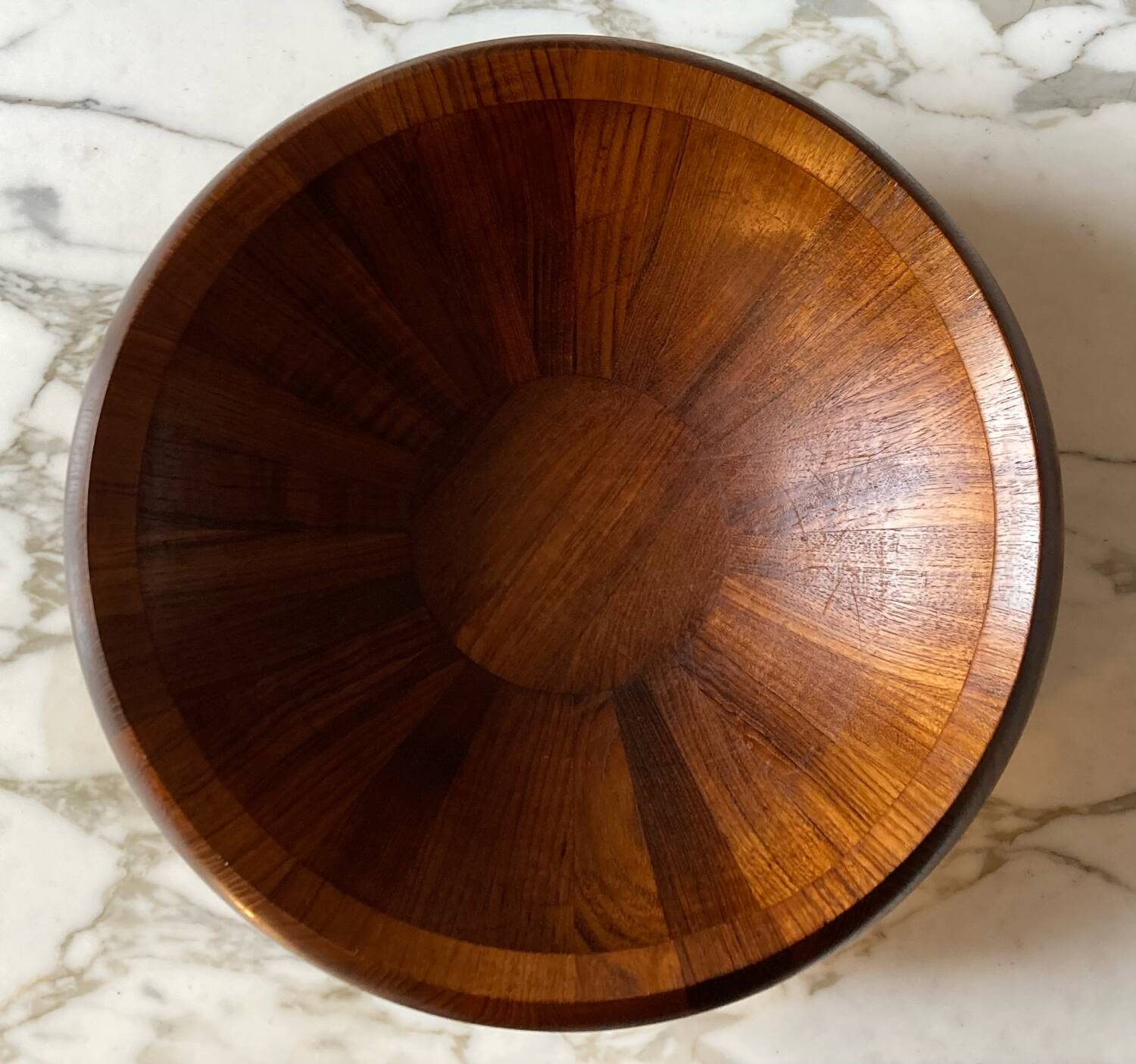 Large teak salad bowl Dansk Designs Denmark