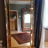 Large mirror has parcloses sheaf of wheat  96x186cm