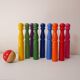 Wooden keels, rainbow color