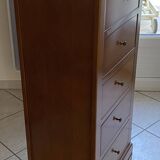 CHIFFONNIER,  Style Louis Philippe comprenant 5 tiroirs .