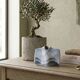 Virebent porcelain vase – blue landscape decoration – design soliflore – made in France – 13 cm