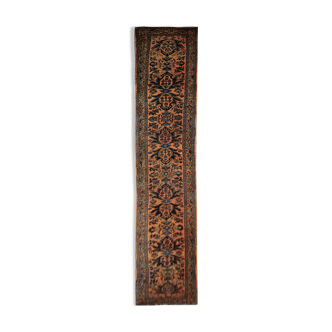 Persian wool runner rug traditional oriental orange carpet rug- 79x616cm