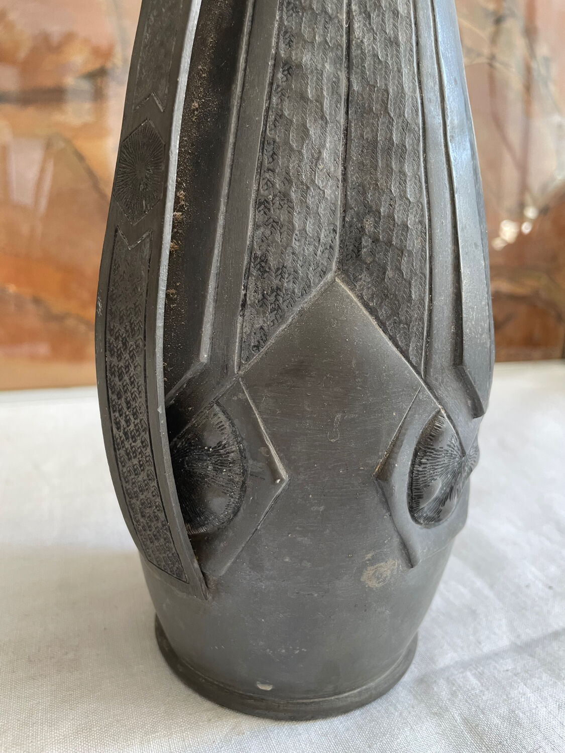 Tin vase