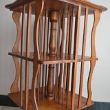 Antique Solid Wood Revolving Bookcase