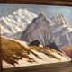 Marcel Wibault Winter Mountain Painting
