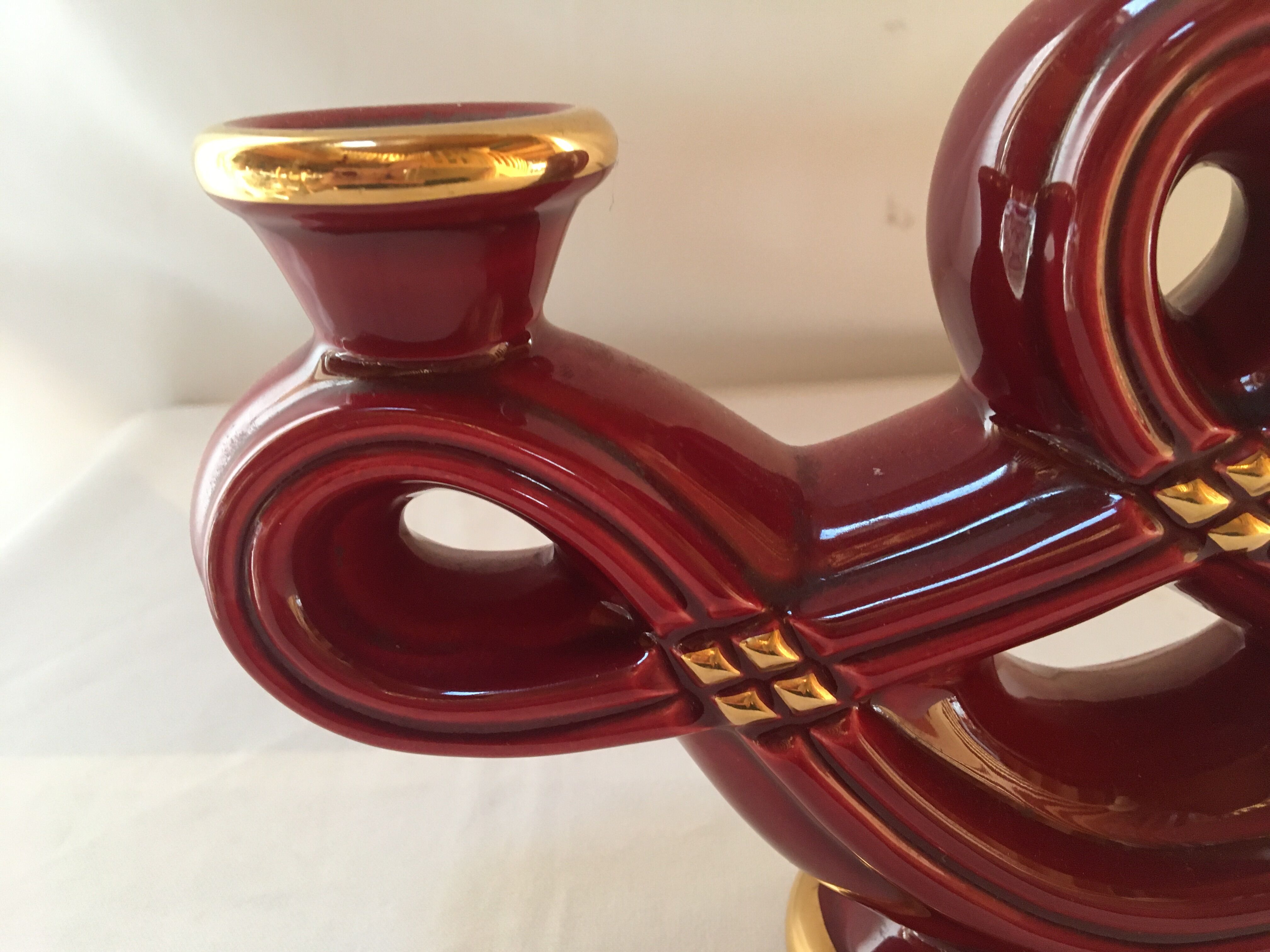 Pair of candleholders