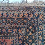 Afghan Carpet "Gül" Vintage – Wool – Exceptional Patina 205x132cm