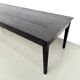 Large burnt wood table Shou Sugi Ban - 300 x 90 cm
