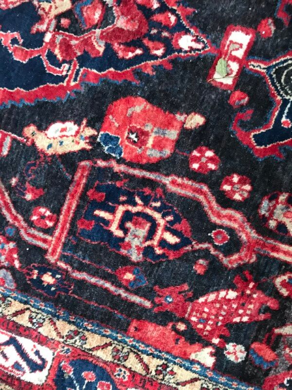 Carpet persian hamadan of the 20th century handmade 162 x 315 cm