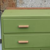 Renovated antique buffet – Herbarium Green (Libéron)