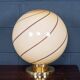 Vintage 20thc italian hand blown glass table lamp, murano