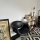 Fauteuil Tulip Pierre Paulin Artifort cuir noir