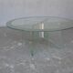 Roundtable low 80s vintage in glass and plexiglass