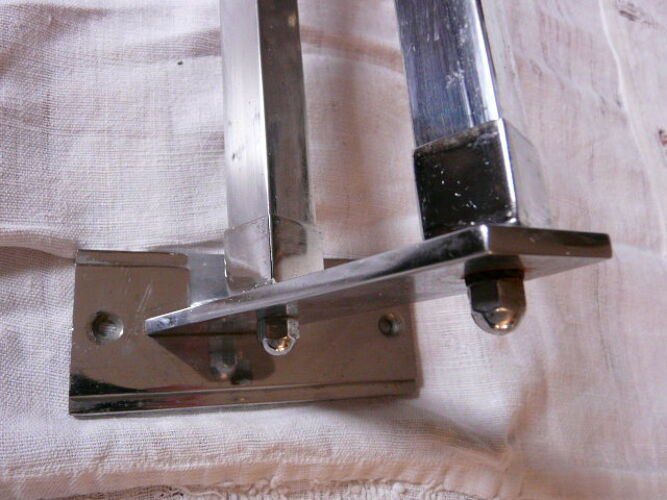 Porte serviette en métal chromé années 50