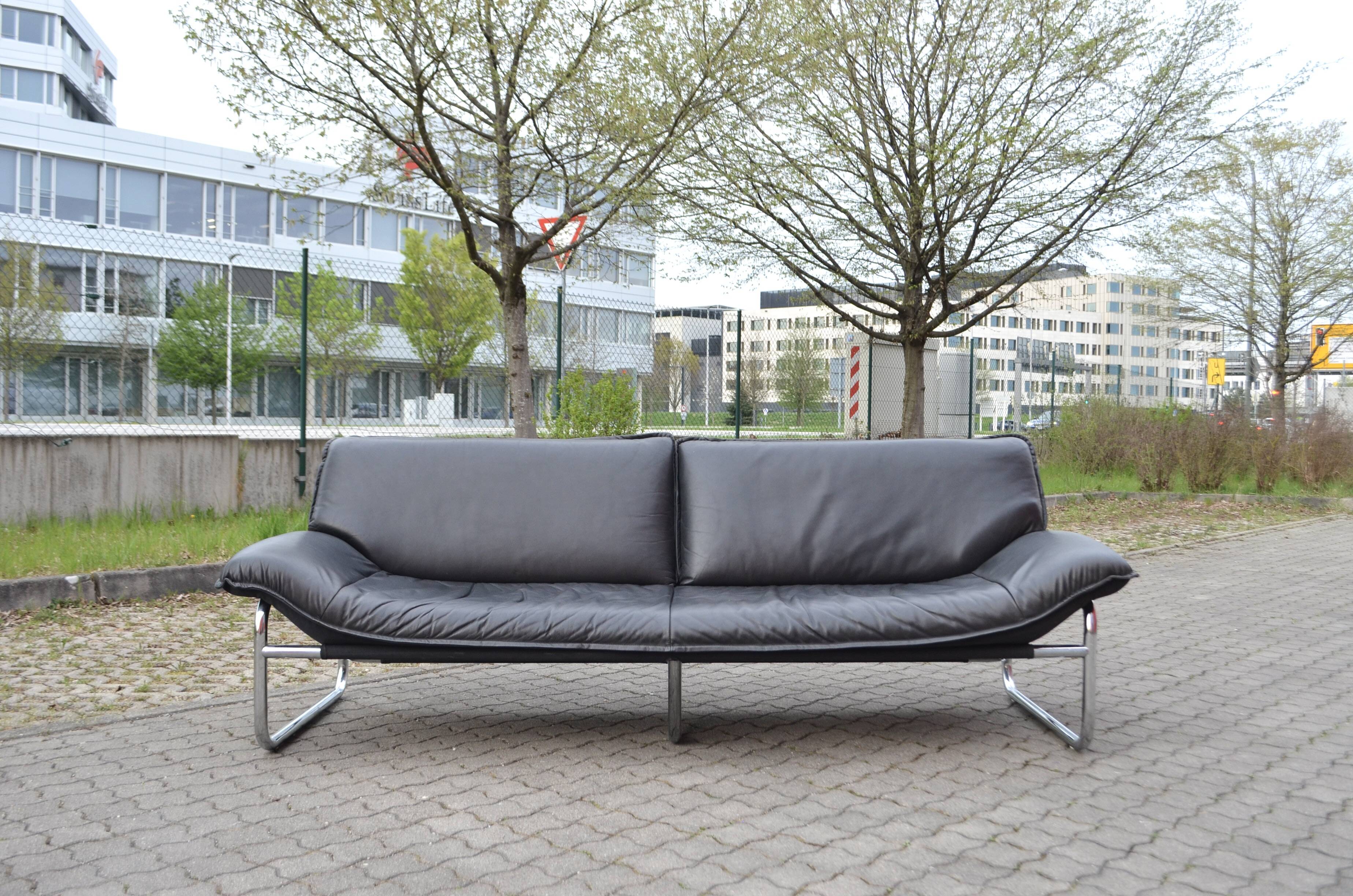 Leather Sofa by Johan Bertil Häggström for Swed-Form