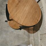 restored art deco round table