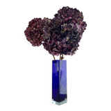 Vase en verre bleu cobalt