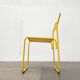 Chaise métallique perforée italienne de l'âge spatial du milieu du siècle, années 1960