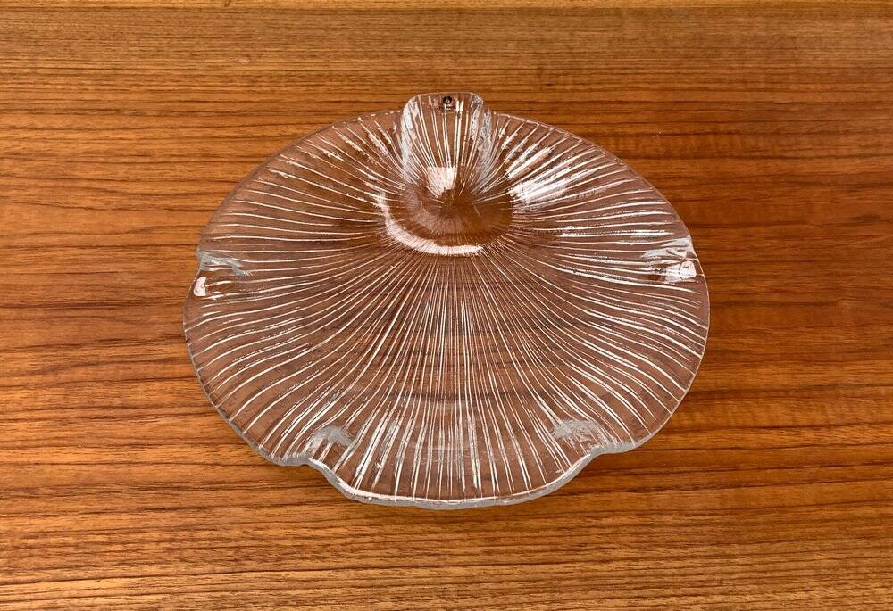 Vintage Swedish Glass Bowl from Pukeberg Glass, 1970s
