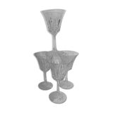 4 verres à pied en cristal Villeroy & Boch