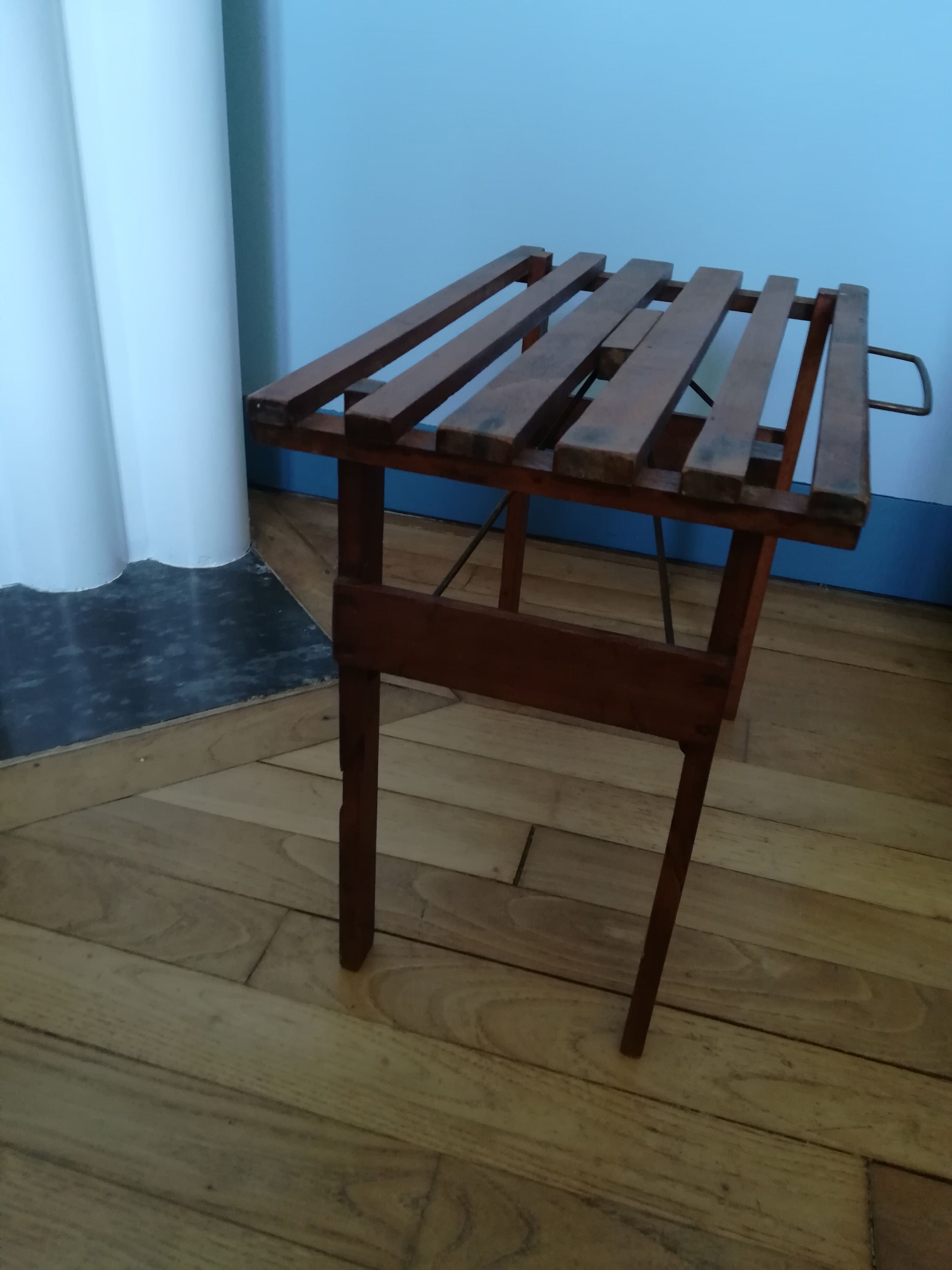 Wooden fisherman's bench