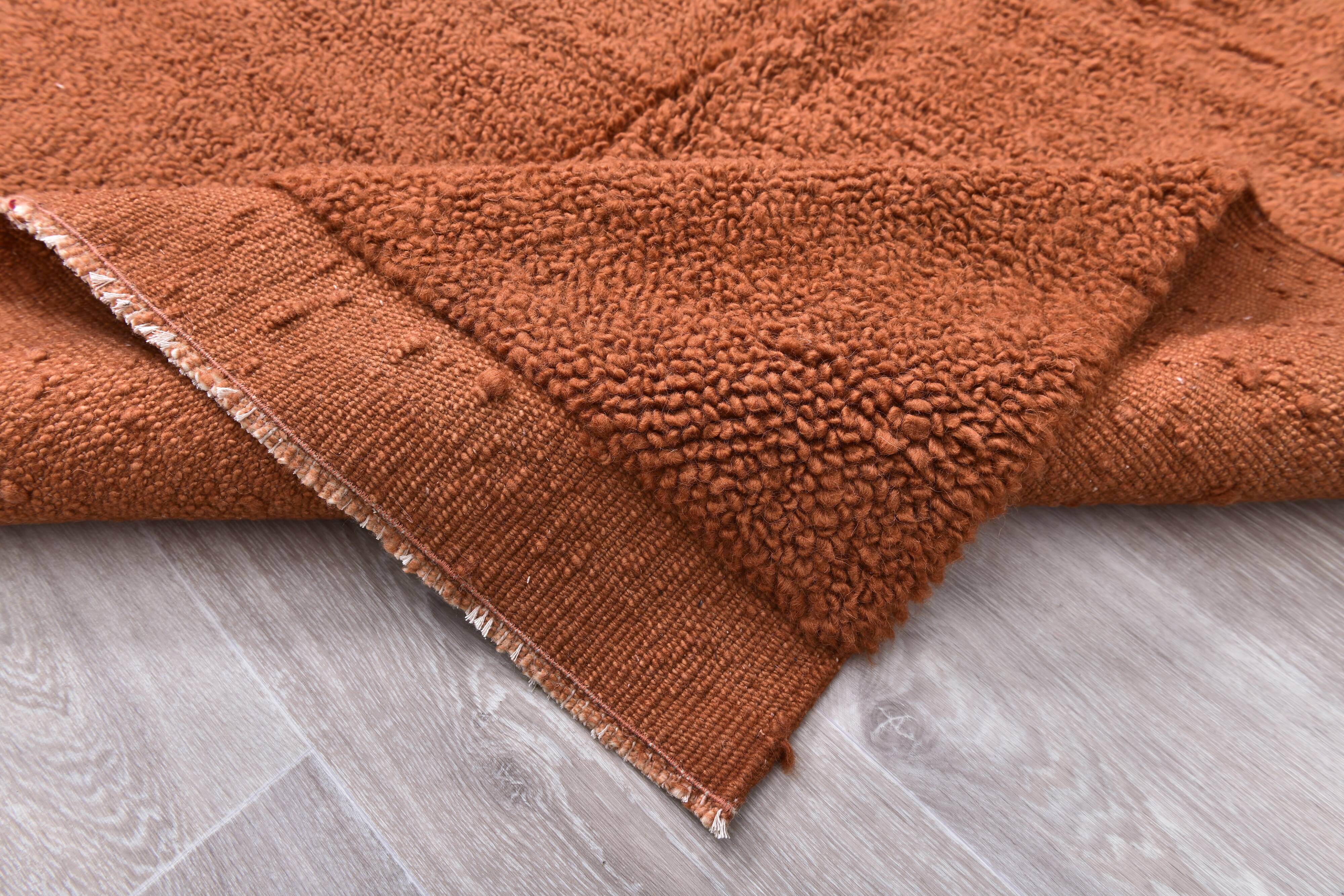 4x7 Terracottoa Moroccan Berber Rug 129x218Cm SK240948