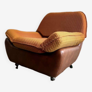 Siège simple / fauteuil club / fauteuil vintage des années 70